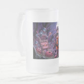 Trick oder Treat Halloween Zombies geben das Gehir Mattglas Bierglas (Vorderseite Links)