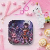 Trick oder Treat Halloween Zombies geben das Gehir Pappteller (Party)