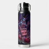 Trick oder Treat Halloween Zombies geben das Gehir Trinkflasche (Vorderseite)