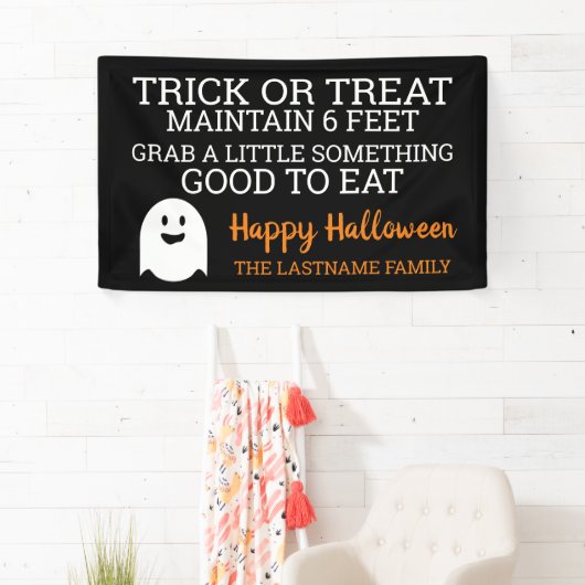 Trick oder Treat halten 6 Fuß - 2020 Halloween Banner (Insitu)