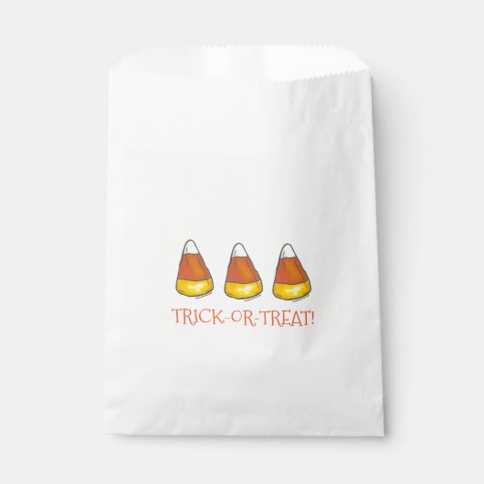 Trick oder Treat Happy Halloween Candy Corn Candie Geschenktütchen (Vorderseite)