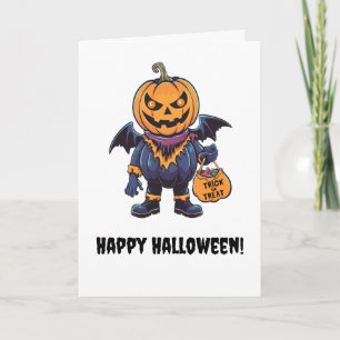 Trick oder Treat Happy Halloween Dankeskarte