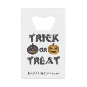 Trick oder Treat Happy Halloween Geldbeutel Flaschenöffner