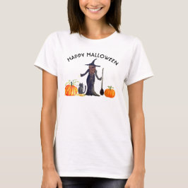Trick oder Treat Happy Halloween Hexenkatze Pumpki T-Shirt