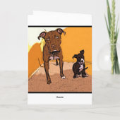 Trick oder Treat Happy Halloween Hunde Karte (Rückseite)