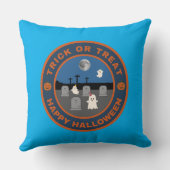 Trick oder Treat Happy Halloween Kissen (Rückseite)