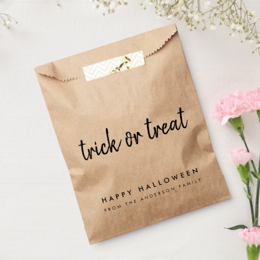 Trick oder Treat | Happy Halloween Moderne Rustika Geschenktütchen (Versiegelt)