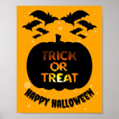 Trick oder Treat Happy Halloween Poster (Vorne)