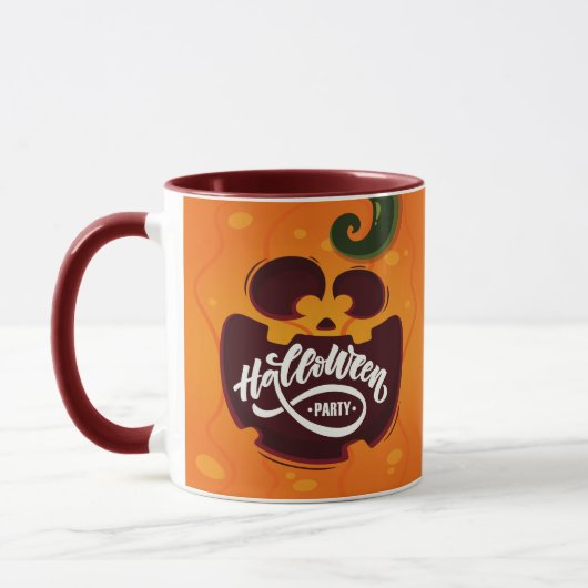 Trick oder Treat Happy Halloween Pumpkin Party Tasse (Links)
