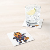 Trick oder Treat | Happy Halloween Rechteckiger Pappuntersetzer (Vor Ort)