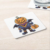 Trick oder Treat | Happy Halloween Rechteckiger Pappuntersetzer (angewinkelt)