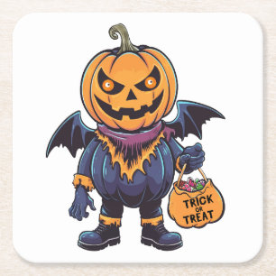 Trick oder Treat Happy Halloween Rechteckiger Pappuntersetzer