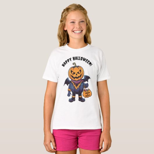 Trick oder Treat | Happy Halloween T-Shirt (Vorne ganz)