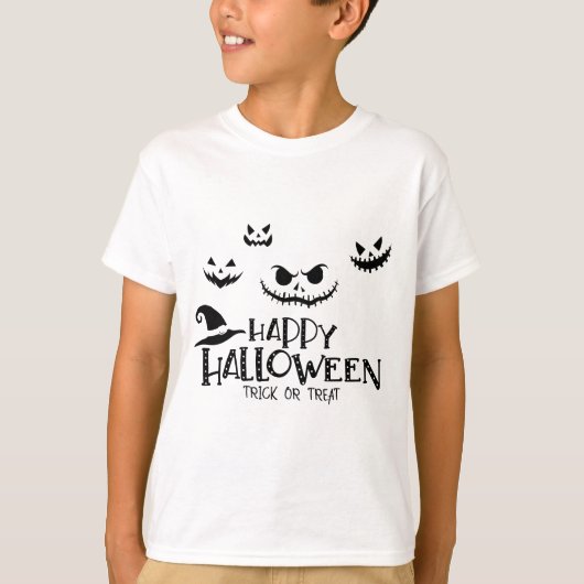 Trick oder Treat Happy Halloween T - Shirt (Vorderseite)