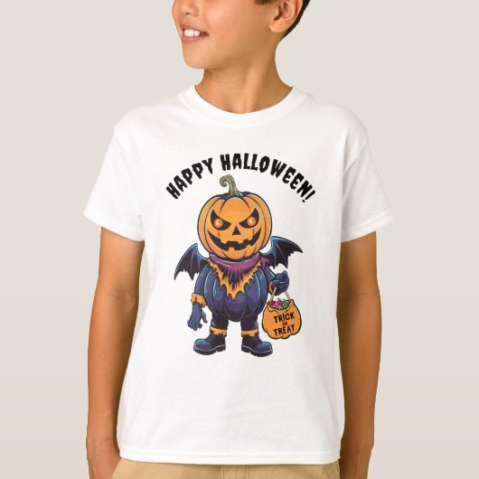 Trick oder Treat | Happy Halloween T-Shirt (Vorderseite)