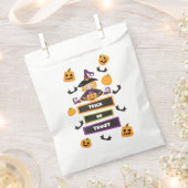 Trick oder Treat Hexe Bat Pumpkin Halloween Geschenktütchen (Ausgeschnitten)