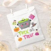 Trick oder Treat Hexe Cauldron Halloween Geschenktütchen (Ausgeschnitten)