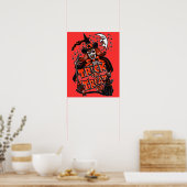 Trick oder Treat Hexe Halloween (Vintag) Poster (Küche)