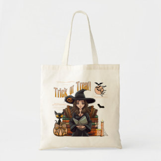 Trick oder Treat Hexenhimmel Coquette Tote Tasche