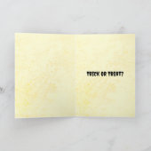Trick oder Treat | Horriating Clown Halloween Karte (Innenseite)