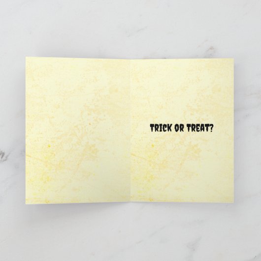 Trick oder Treat | Horriating Clown Halloween Karte (Innenseite)