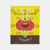 Trick oder treat ich habe Hunger Fleecedecke (Vorderseite)