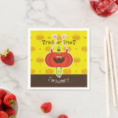Trick oder treat ich habe Hunger Serviette (Beispiel)