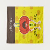 Trick oder treat ich habe Hunger Wandteppich (Vorderseite (Horizontal))