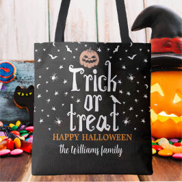 Trick oder Treat Individuelle Name Halloween Süßig Tasche