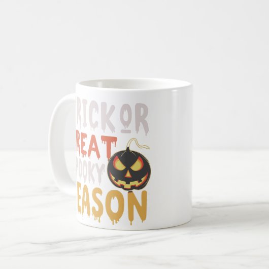 Trick oder Treat Kaffeetasse (Vorderseite Links)