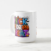 Trick oder Treat Kaffeetasse (Vorderseite Links)