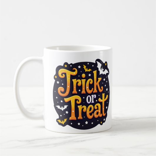 Trick oder Treat Kaffeetasse (Links)