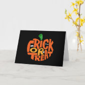 Trick oder Treat Karte (Gelbe Blume)