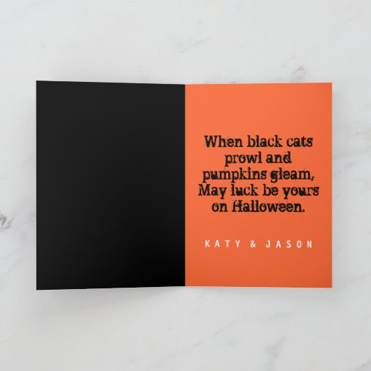 Trick oder Treat Karte (Innenseite)