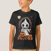 Trick oder Treat - Kawaii Halloween Spooky Ghost T-Shirt (Vorderseite)