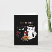 Trick oder Treat Kittens Karte (Vorderseite)