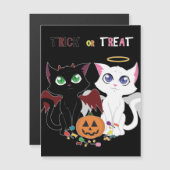 Trick oder Treat Kittens Magnetkarte (Vorne/Hinten)