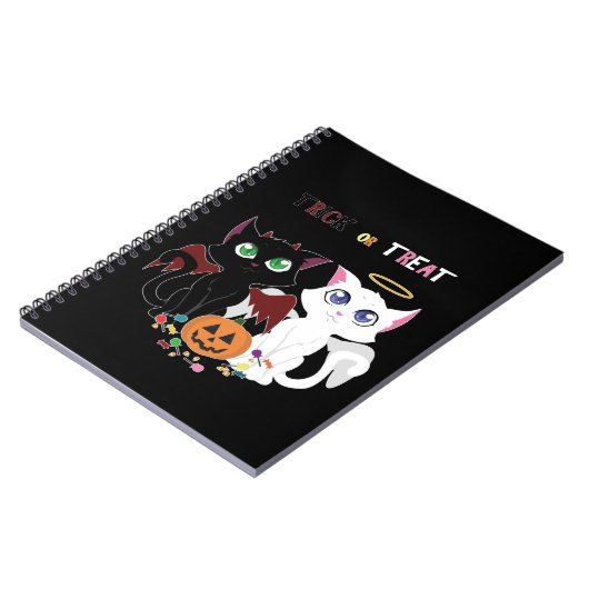Trick oder Treat Kittens Notizblock (Linke Seite)