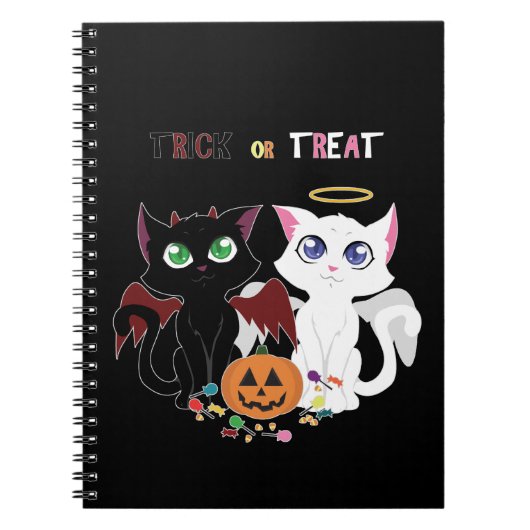 Trick oder Treat Kittens Notizblock (Vorderseite)