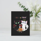 Trick oder Treat Kittens Postkarte (Stehend Vorderseite)