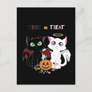 Trick oder Treat Kittens Postkarte