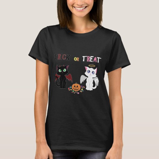 Trick oder Treat Kittens T-Shirt (Vorderseite)