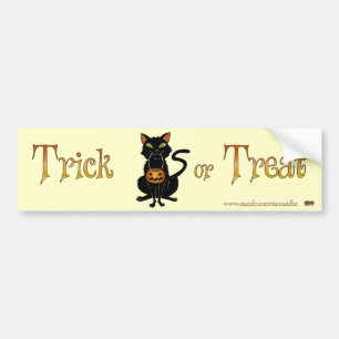 Trick oder Treat Kitty Autoaufkleber