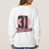 Trick oder Treat Kitty Design Vintages Halloween Sweatshirt (Rückseite)