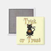 Trick oder Treat Kitty Magnet (Vorderseite/Rückseite)