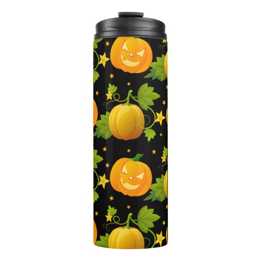 Trick oder Treat Kürbislaterne Halloween Pumpkin Thermosbecher (Vorderseite)