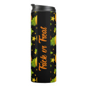 Trick oder Treat Kürbislaterne Halloween Pumpkin Thermosbecher (Nach rechts gedreht)