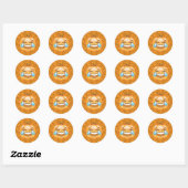 Trick oder Treat Laughing Pumpkin Emoji Sticker (Blatt)