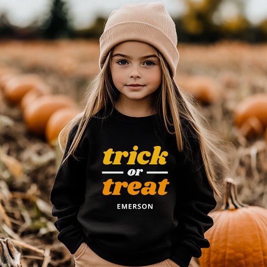 Trick oder Treat Mit Monogramm Halloween