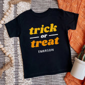 Trick oder Treat Mit Monogramm Halloween Baby T-shirt